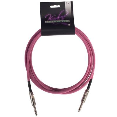 Karl's Laser-Wire 6m K/K neon pink Instrumentenkabel von Karl's
